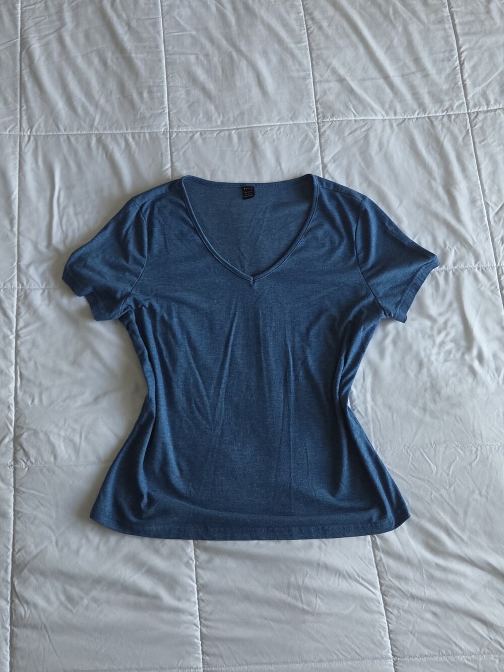 Classic V-Neck Women's Tee in Blue